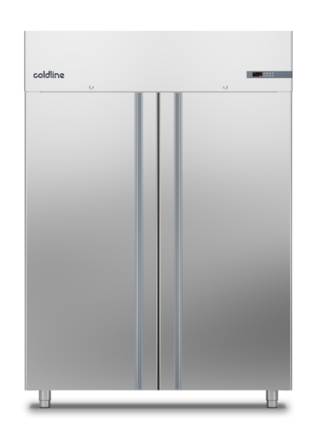 Шкаф холодильный COLDLINE SMART 1400 GN2/1 A140/2ME встр.агр, возд/охл., Д:2, -2/+8 (2 глухие двери с замком (стандарт))